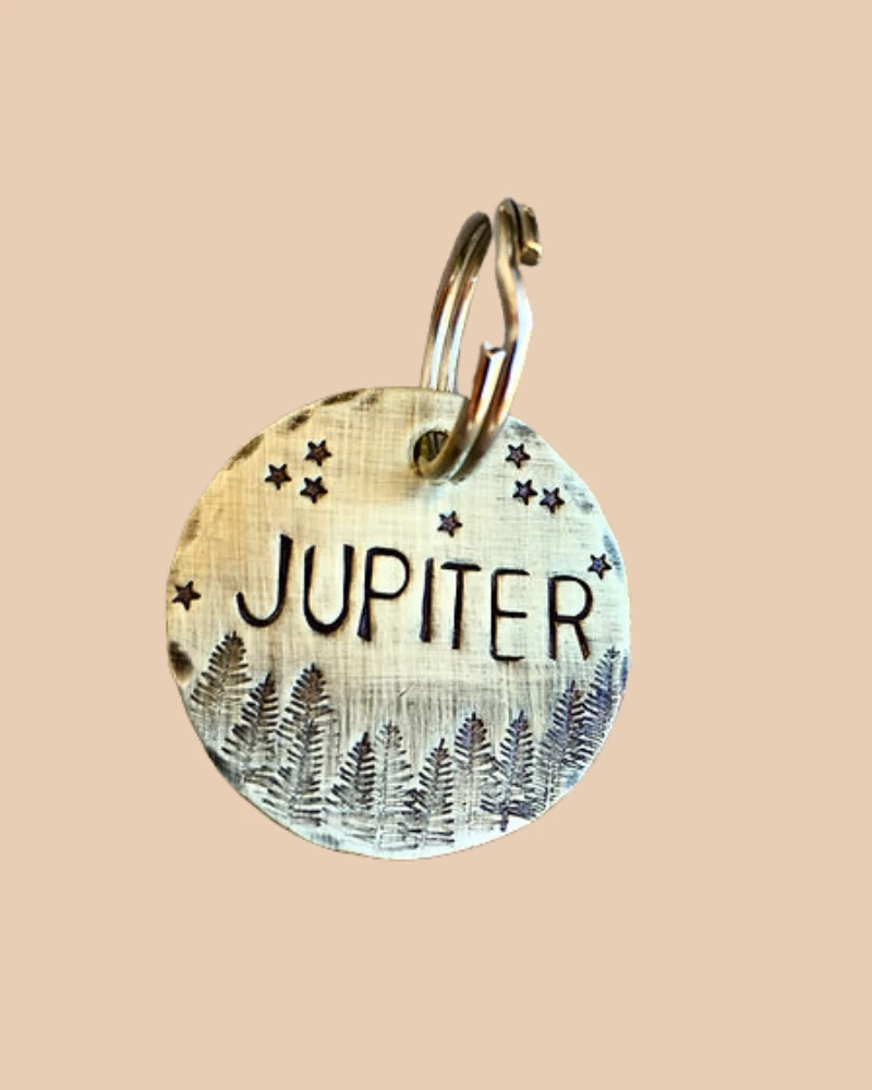 THE COPPER POPPY Starry Forest Custom Dog ID Tag (Custom/Drop-Ship) (Made In The USA) - Image 5
