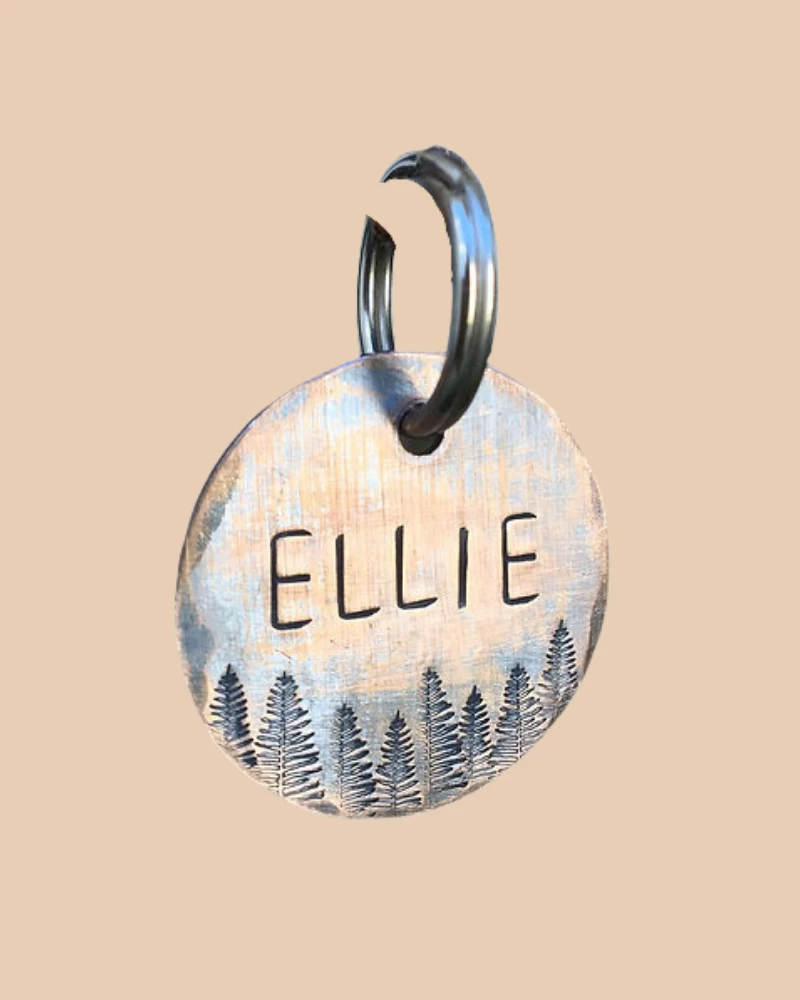 THE COPPER POPPY Woodland Custom Dog ID Tag (Custom/Drop-Ship) (Made In The USA) - Image 4