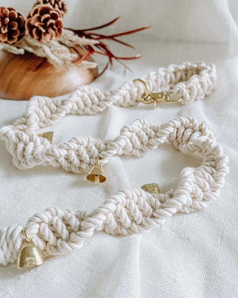 EMBER & IVORY Macrame Dog Potty Bells (Made In The USA) - Image 6