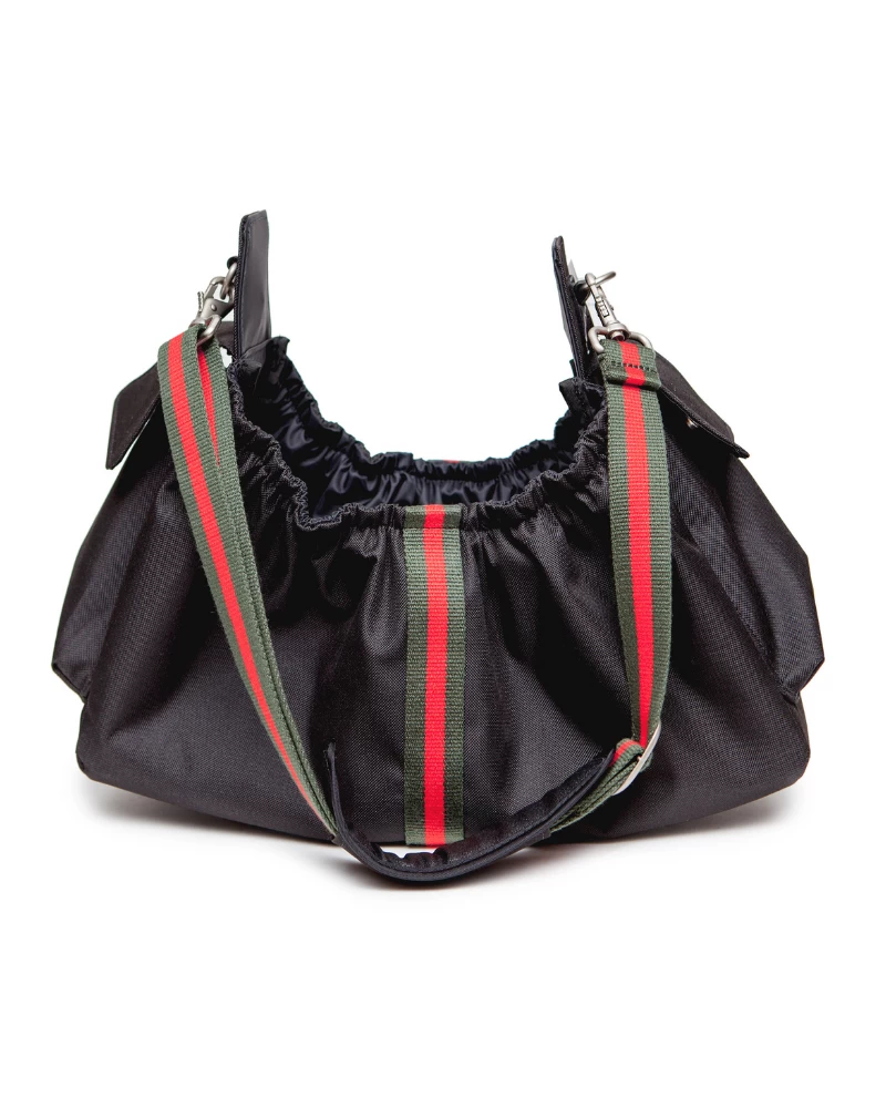 PETOTE Gigi Sling Pet Carrier In Black W/ Stripes (Made In The USA) - Image 2