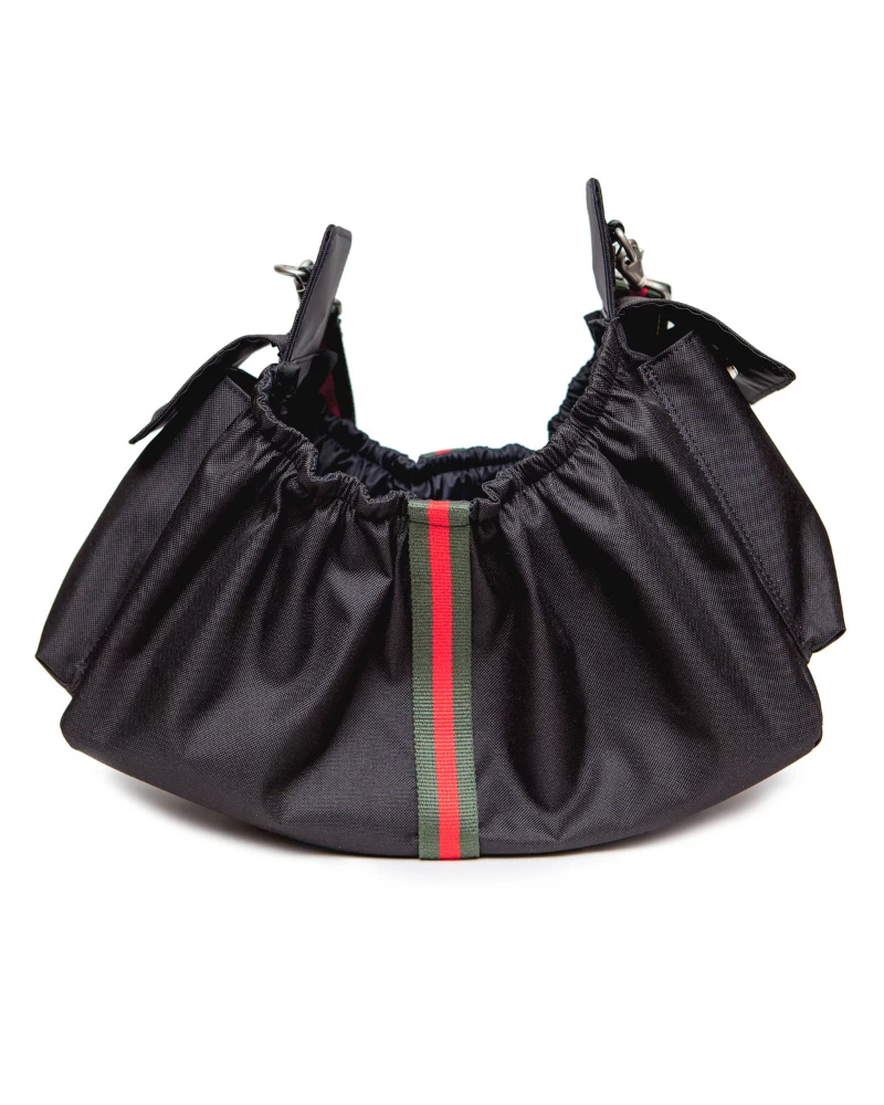 PETOTE Gigi Sling Pet Carrier In Black W/ Stripes (Made In The USA) - Image 4