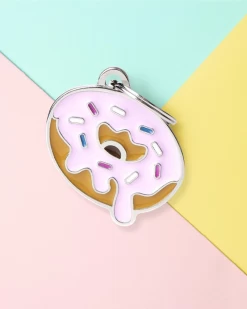 MY FAMILY Dogs Love Donuts Custom Pet ID Tag