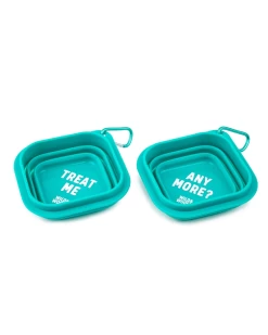 WILD & WOOFY Wild & Woofy Collapsible Dog Bowl Set
