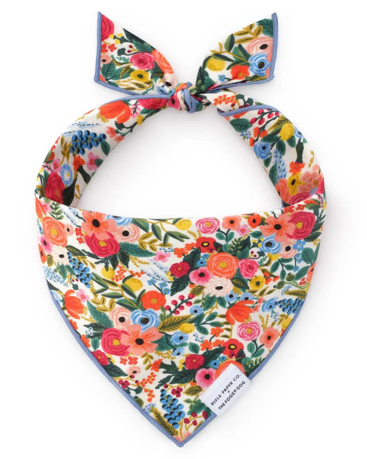 THE FOGGY DOG Rifle Paper Co. X Tfd Garden Party Spring Dog Bandana (Made In The USA) - Image 4