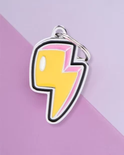 MY FAMILY Lightning Bolt Custom Pet ID Tag