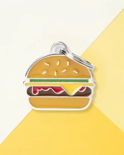 MY FAMILY Buy Me A Burger Custom Pet ID Tag
