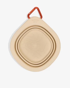 ZEE.DOG Collapsible Go Bowl In Biscotti