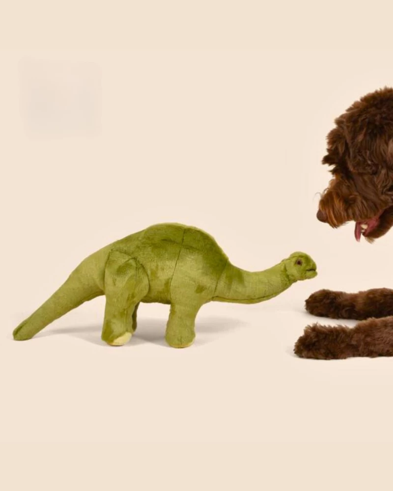 FLUFF & TUFF Emily Brontosaurus Squeaky Dog Plush Toy - Image 2