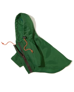 WAGWEAR Nylon Dog Rainbreaker In Green