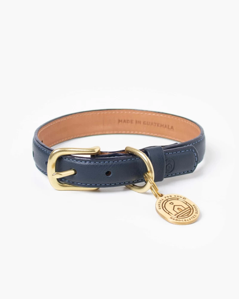 RAMONA FOR YOU Midnight Leather Dog Leash (Made In Guatemala) - Image 3