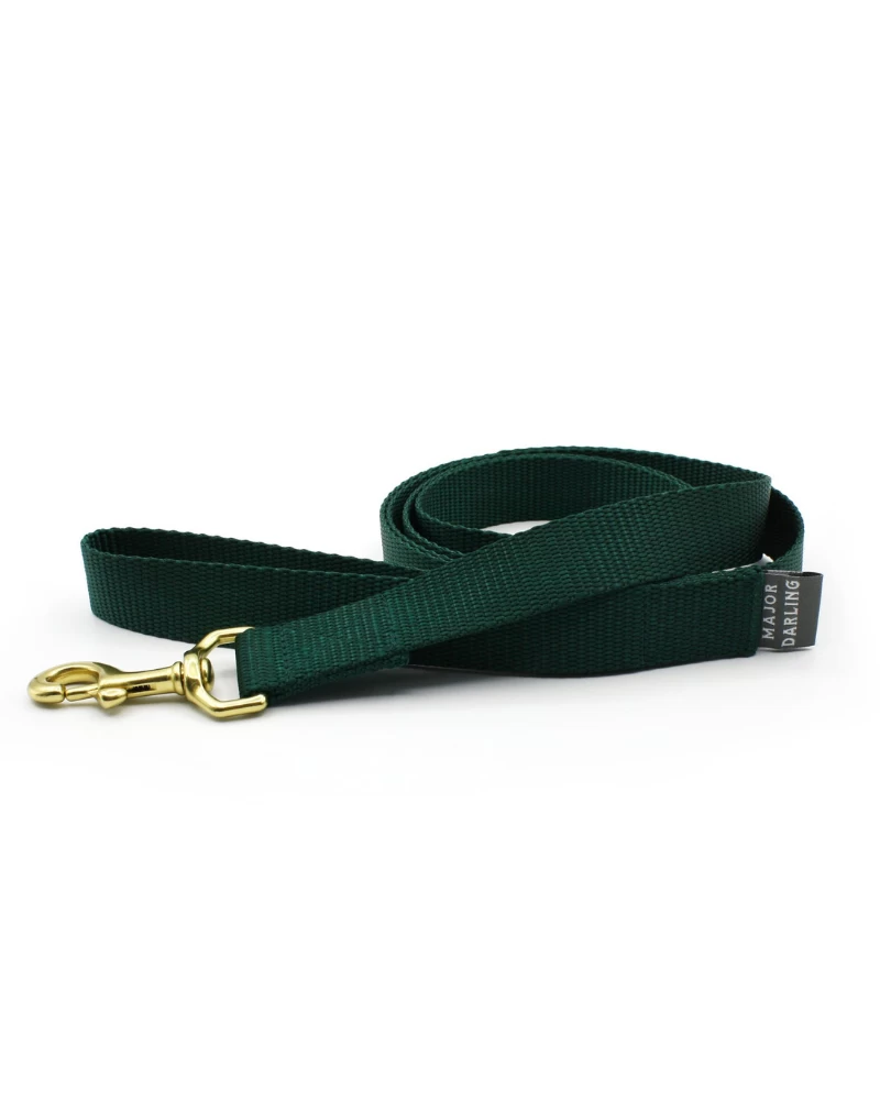 MAJOR DARLING Basic Nylon Dog Leash In Evergreen (Made In The USA) - Image 2