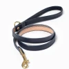 RAMONA FOR YOU Midnight Leather Dog Leash (Made In Guatemala)