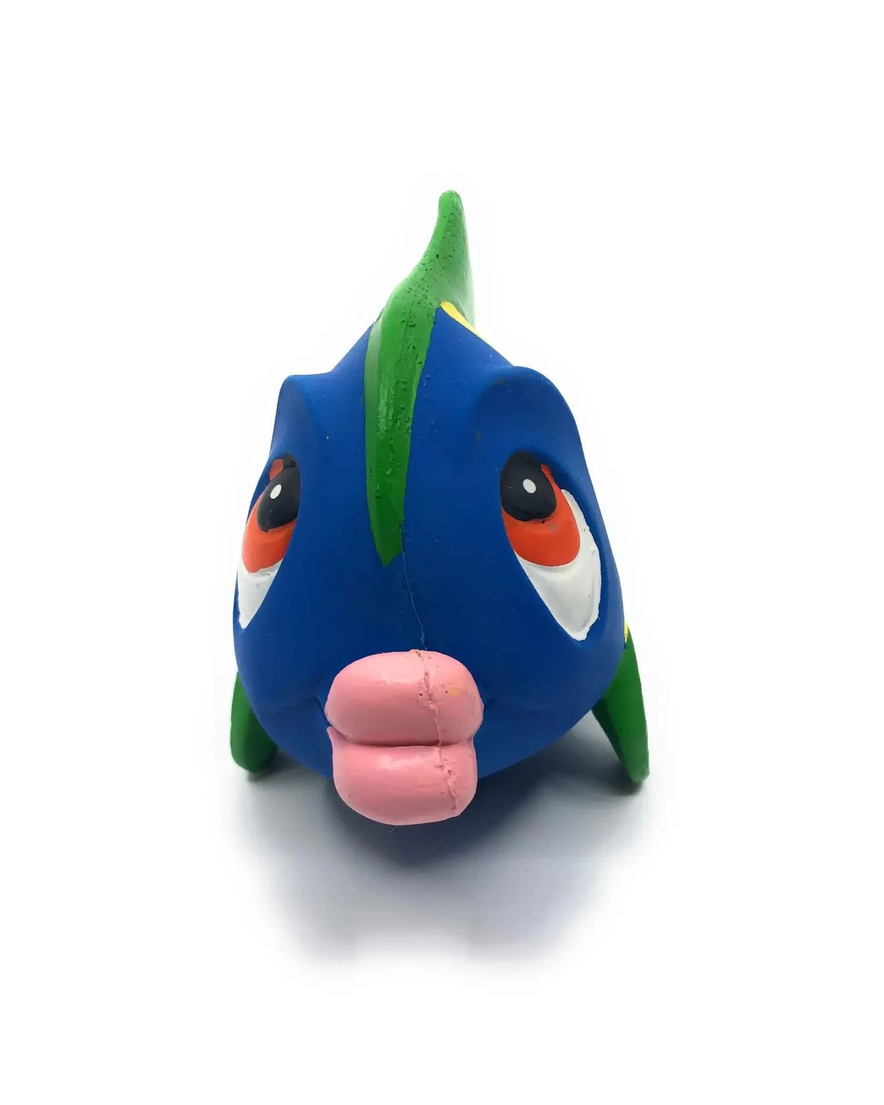 LANCO TOYS Multicolor Squeaky Rubber Fish Dog Toy - Image 4