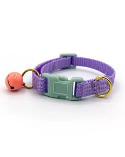 MAJOR DARLING Breakaway Cat Collar In Lilac (Made In The USA)