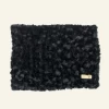 SUSAN LANCI DESIGNS Black Curly Sue Dog Plush Blanket (Made In The USA)