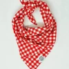 CAMP HOUND Red Gingham Picnic Dog Bandana (Made In The USA)
