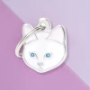 MY FAMILY White Cat Custom Pet ID Tag