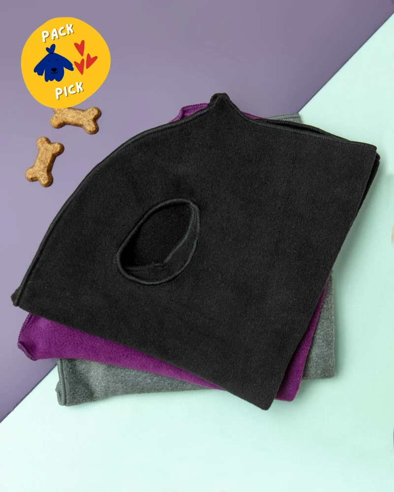 GOLD PAW Pullover Stretch Dog Fleece In Black