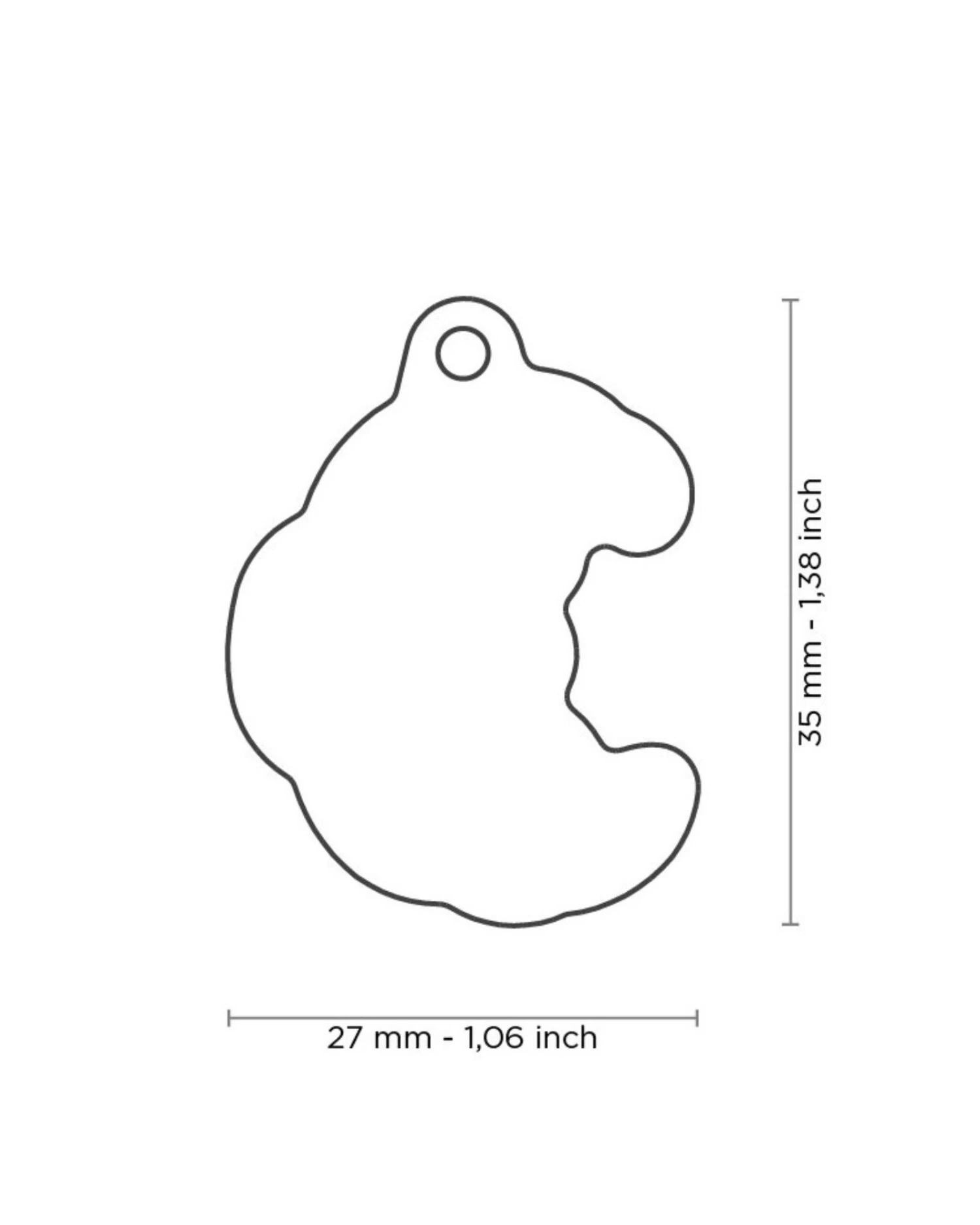 MY FAMILY J'Adore Croissants Custom Pet ID Tag - Image 2