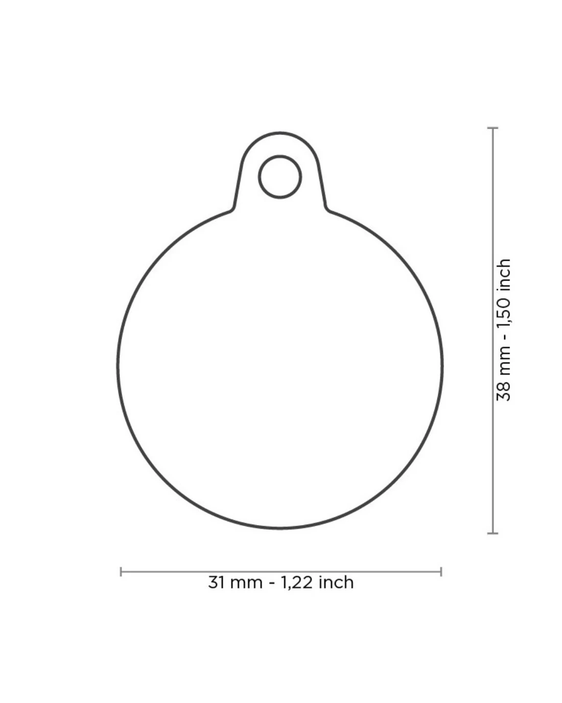 MY FAMILY Hushtag Circle Custom Pet ID Tag - Image 3