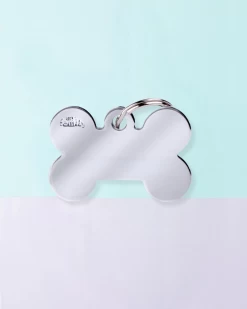 MY FAMILY Bonne Bone In Chrome Custom Pet ID Tag