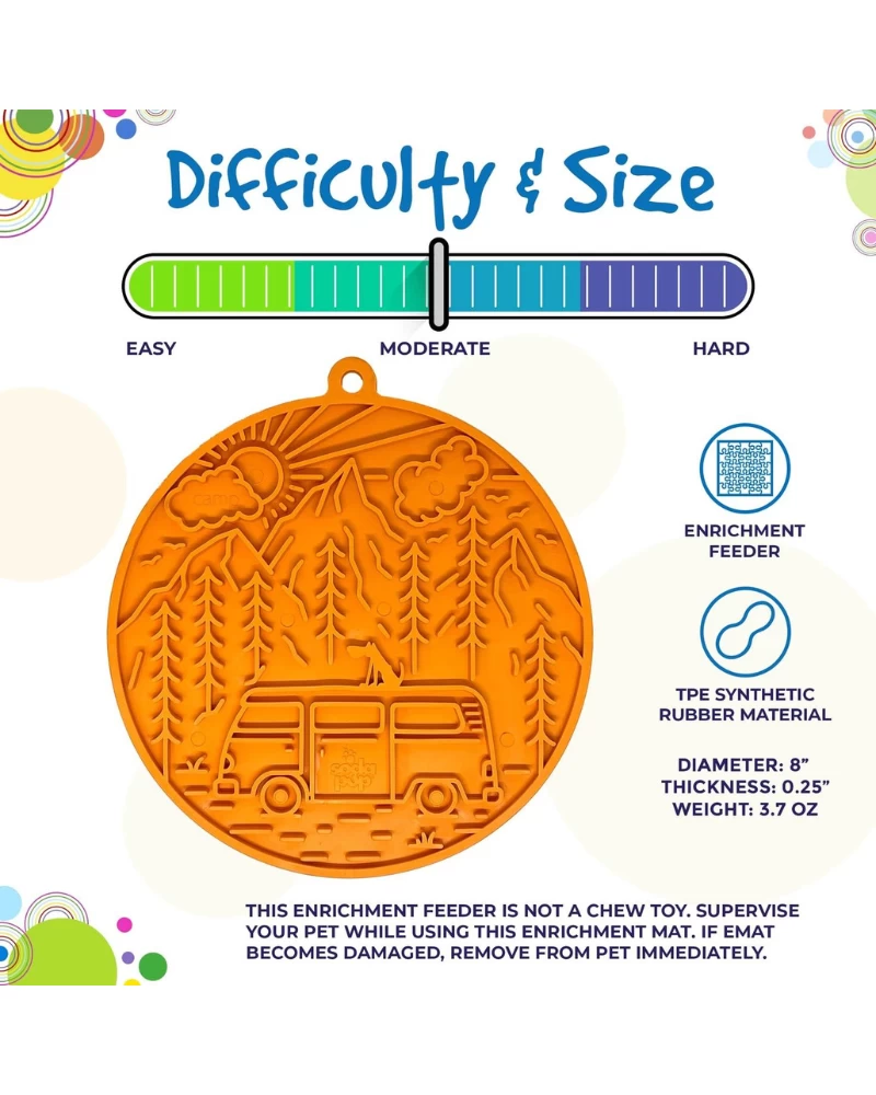 SODA PUP Camp Enrichment Lick Mat With Suction Cups (Made In The USA) - Image 3