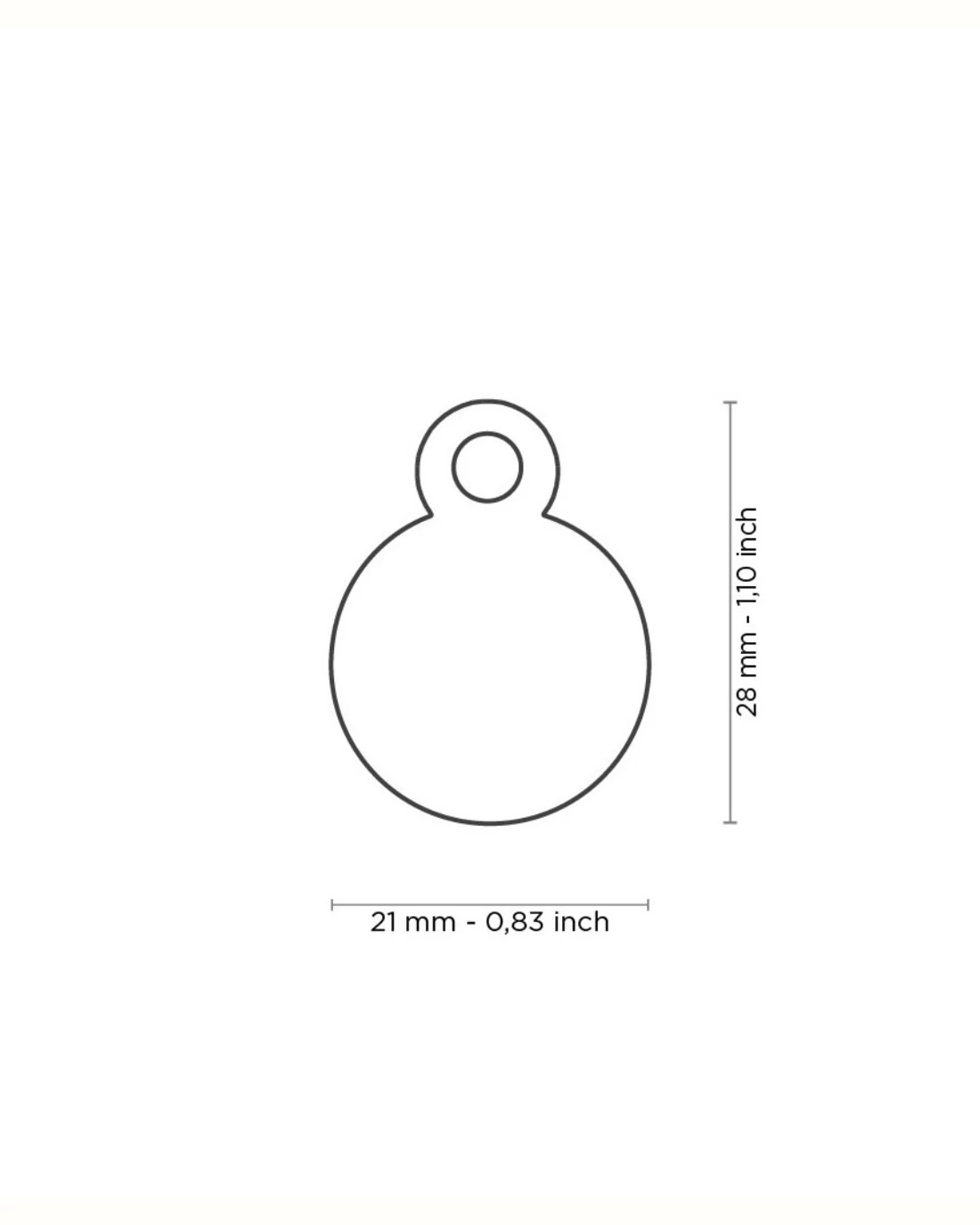 MY FAMILY Chic Circle Chrome Custom Pet ID Tag - Image 5