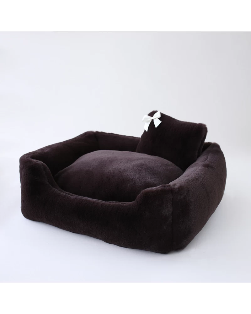 HELLO DOGGIE The Divine Dog Bed In Espresso (Custom/Direct-Ship) (Made In The USA)