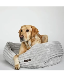 JAX & BONES Napper Dog Bed In Luna Grey (Custom/Direct-Ship) (Made In The USA)