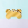 MY FAMILY Bonne Bone In Golden Brass Custom Pet ID Tag