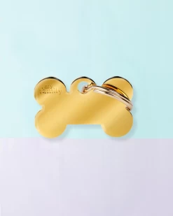MY FAMILY Bonne Bone In Golden Brass Custom Pet ID Tag