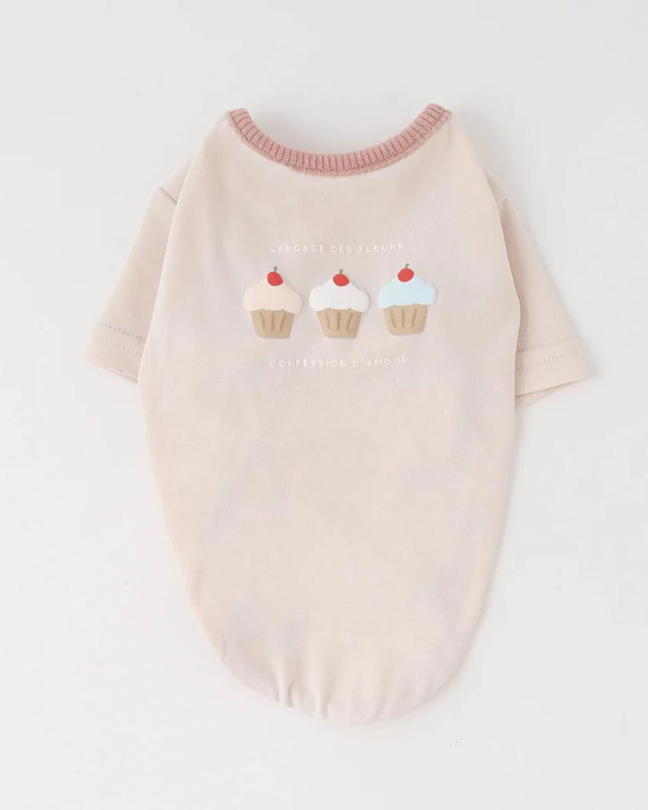 MONCHERI Cupcake Love Dog T-Shirt