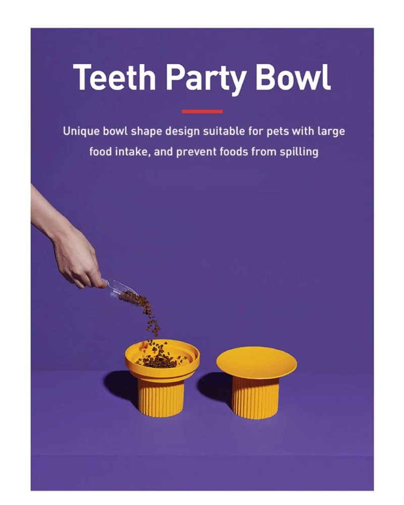 PURRRE Teeth Party Elevated Pet Feeder - Image 9