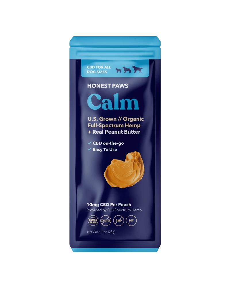 HONEST PAWS On-the-Go Calming CBD Peanut Butter Pouches - Image 4