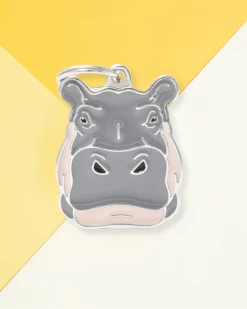 MY FAMILY Totally Hippo Custom Pet ID Tag