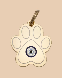 TWO TAILS PET COMPANY Paw Evil Eye ID Tag (Custom)