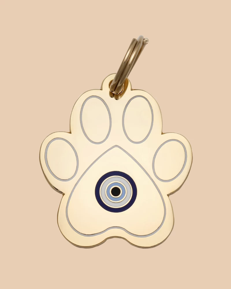 TWO TAILS PET COMPANY Paw Evil Eye ID Tag (Custom)
