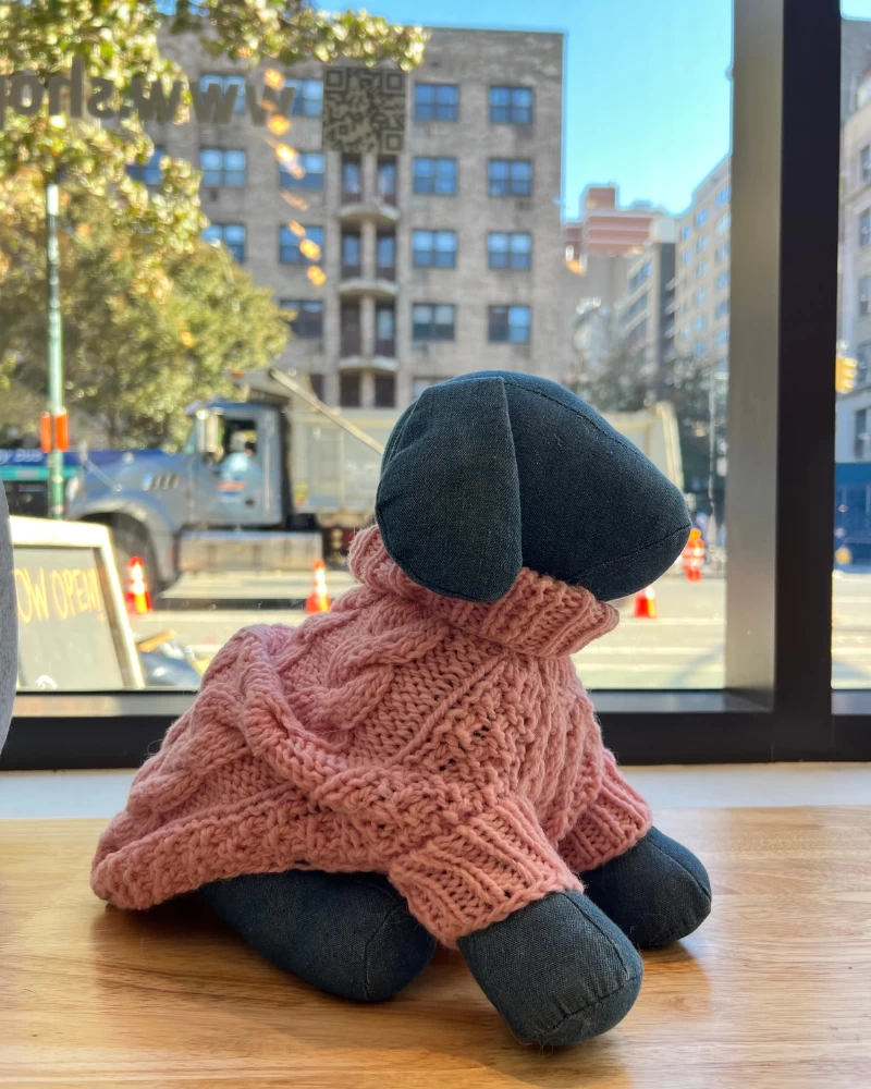 DOG & CO. COLLECTION Downtown Roll Neck Dog Sweater In Rose - Image 6