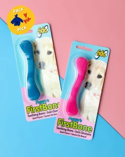 FIDO Puppy's First Bone Teething Toy (Made In The USA)