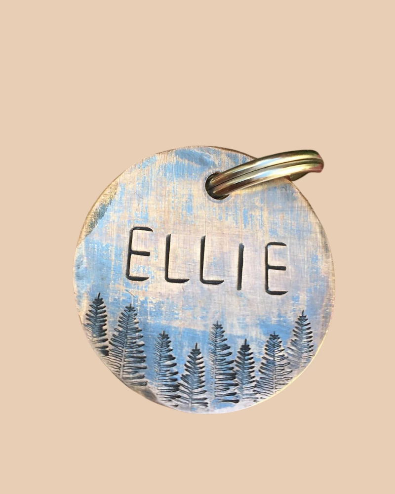 THE COPPER POPPY Woodland Custom Dog ID Tag (Custom/Drop-Ship) (Made In The USA) - Image 3