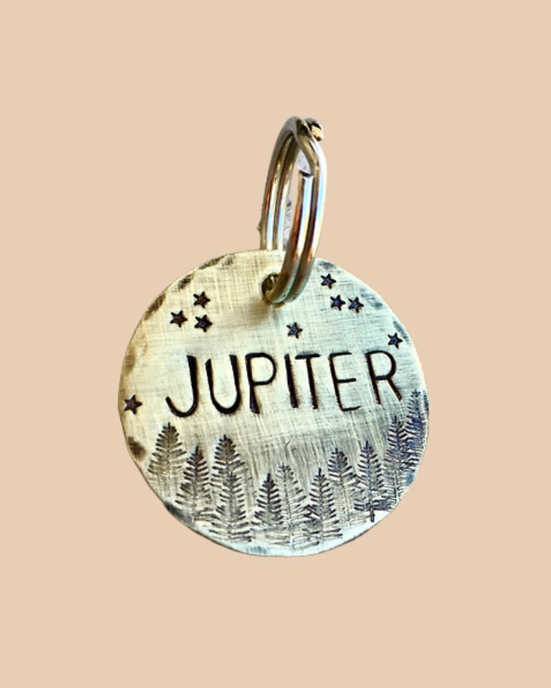 THE COPPER POPPY Starry Forest Custom Dog ID Tag (Custom/Drop-Ship) (Made In The USA) - Image 4