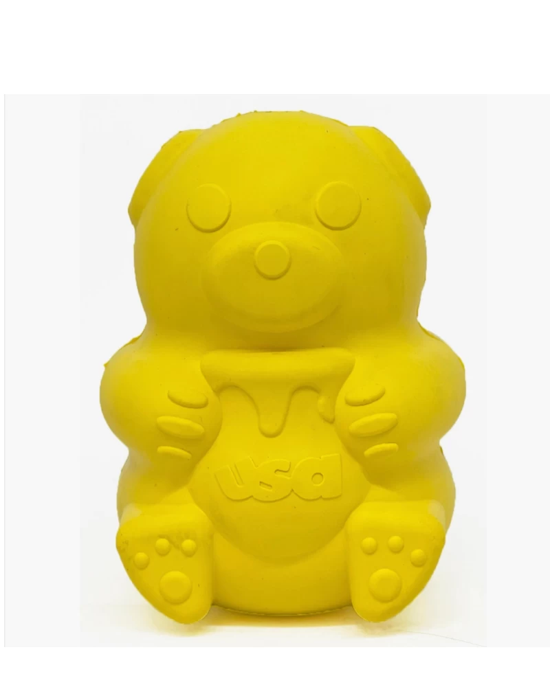 SODA PUP Honey Bear Tuff Chew & Treat Dispensing Dog Toy (Made In The USA) - Image 3