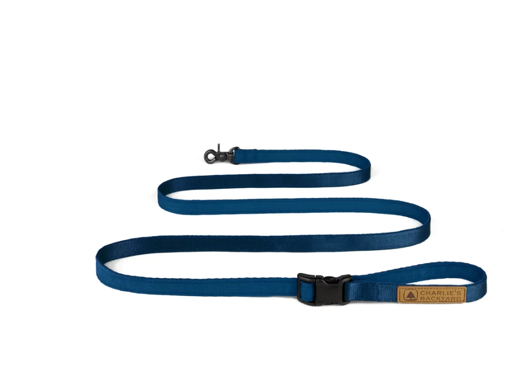 CHARLIE'S BACKYARD Adjustable Easy Dog Leash In Navy - Image 6