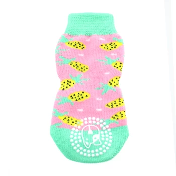 DOGGIE DESIGN Non-Skid Dog Socks In Pineapple - Image 7