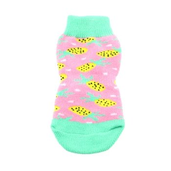 DOGGIE DESIGN Non-Skid Dog Socks In Pineapple - Image 6