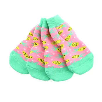 DOGGIE DESIGN Non-Skid Dog Socks In Pineapple - Image 5