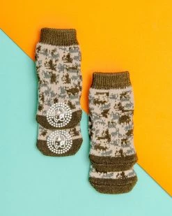 DOGGIE DESIGN Non-Skid Dog Socks In Camo