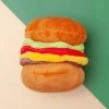 P.L.A.Y. American Classic Hamburger Plush Dog Toy