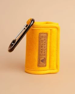 CHARLIE'S BACKYARD Easy Poo Bag Pouch In Yellow
