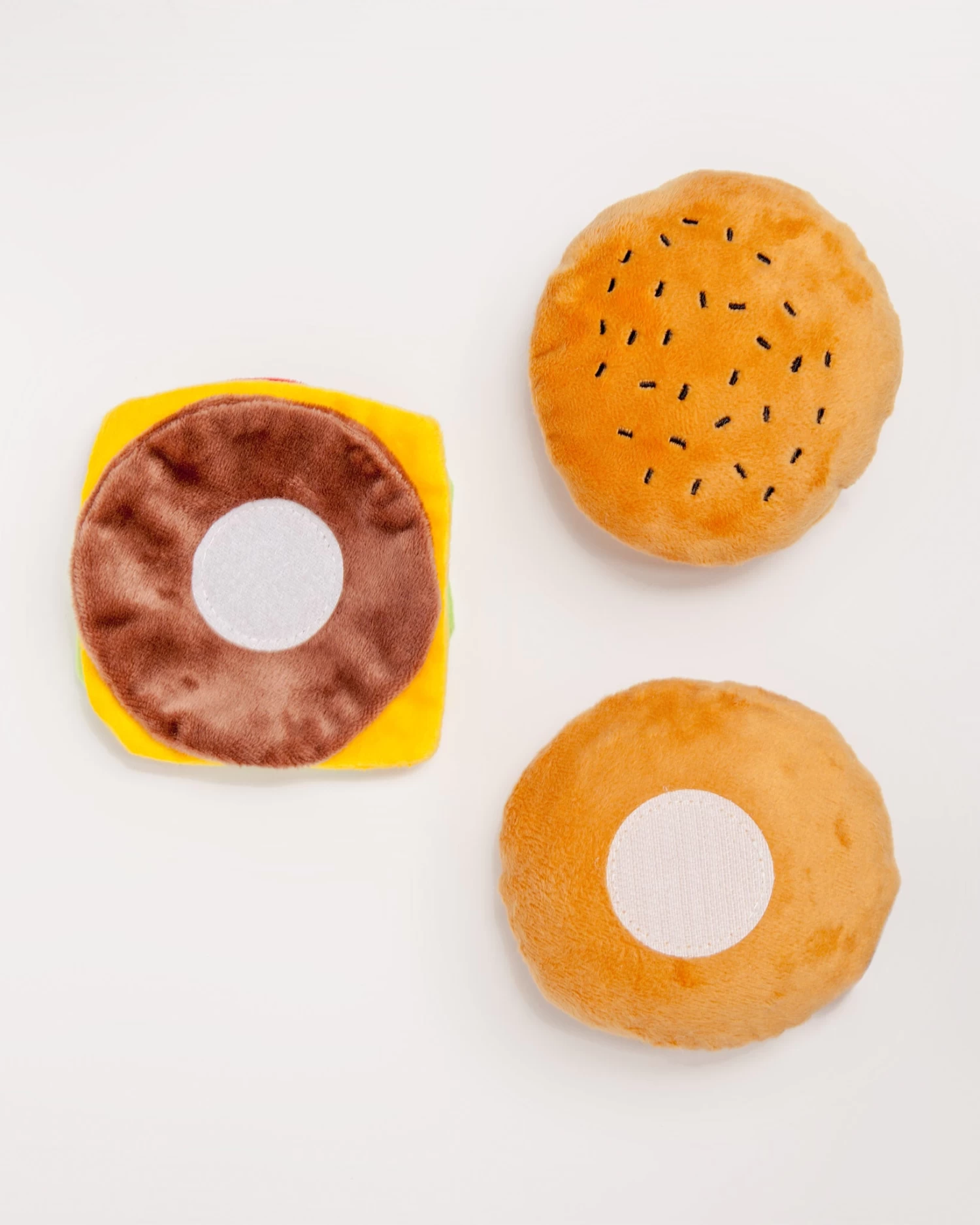 P.L.A.Y. American Classic Hamburger Plush Dog Toy - Image 2